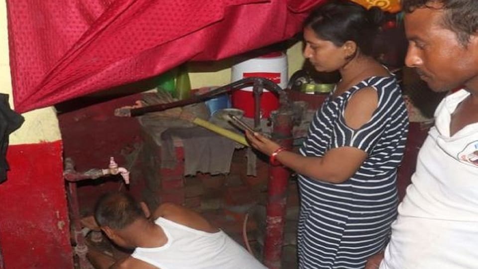 Flood in UP When flood water of Khannaut river receded a scene of devastation came to fore