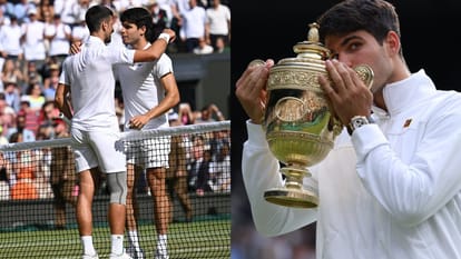 Wimbledon Mens Singles Final 2024 Djokovic vs Alcaraz Match Highlights Result Report News in Hindi