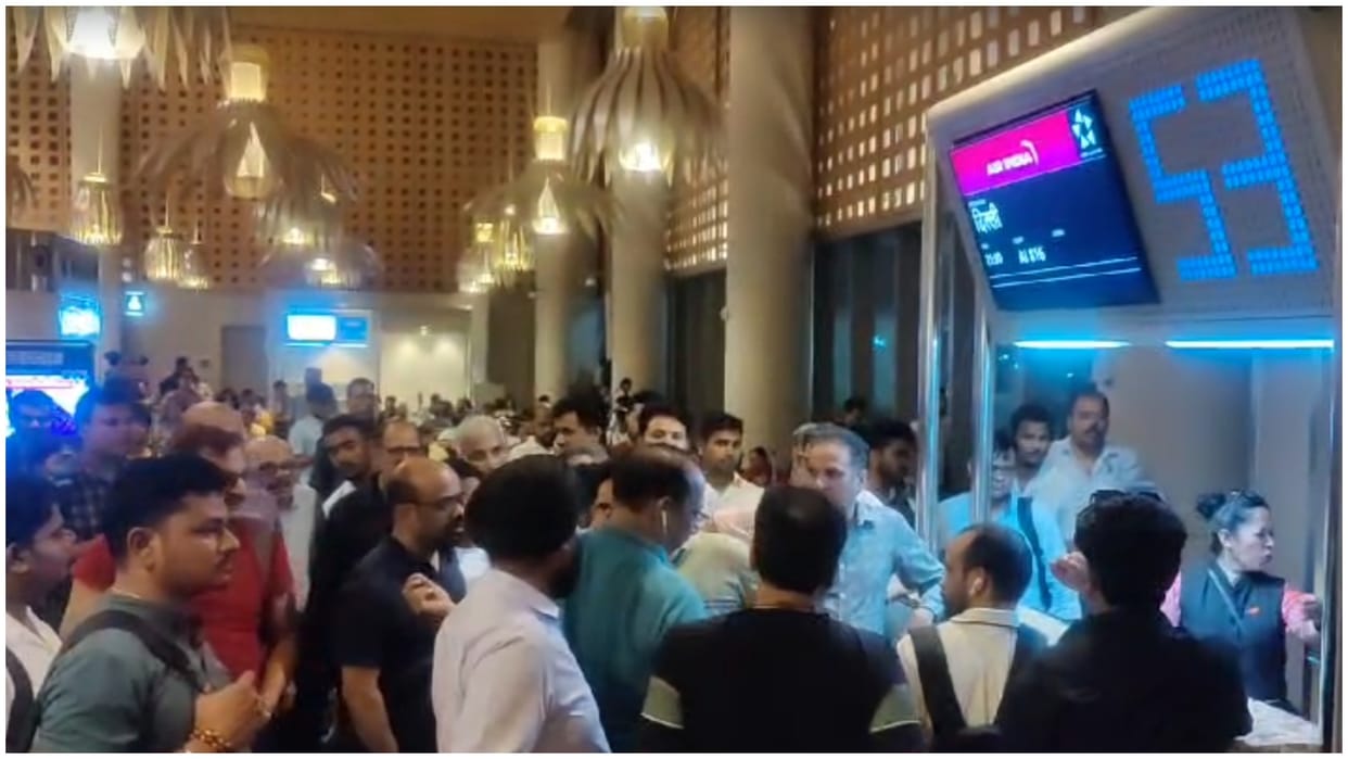 Many flights departing from Mumbai Airport are running late by hours distraught passengers create ruckus