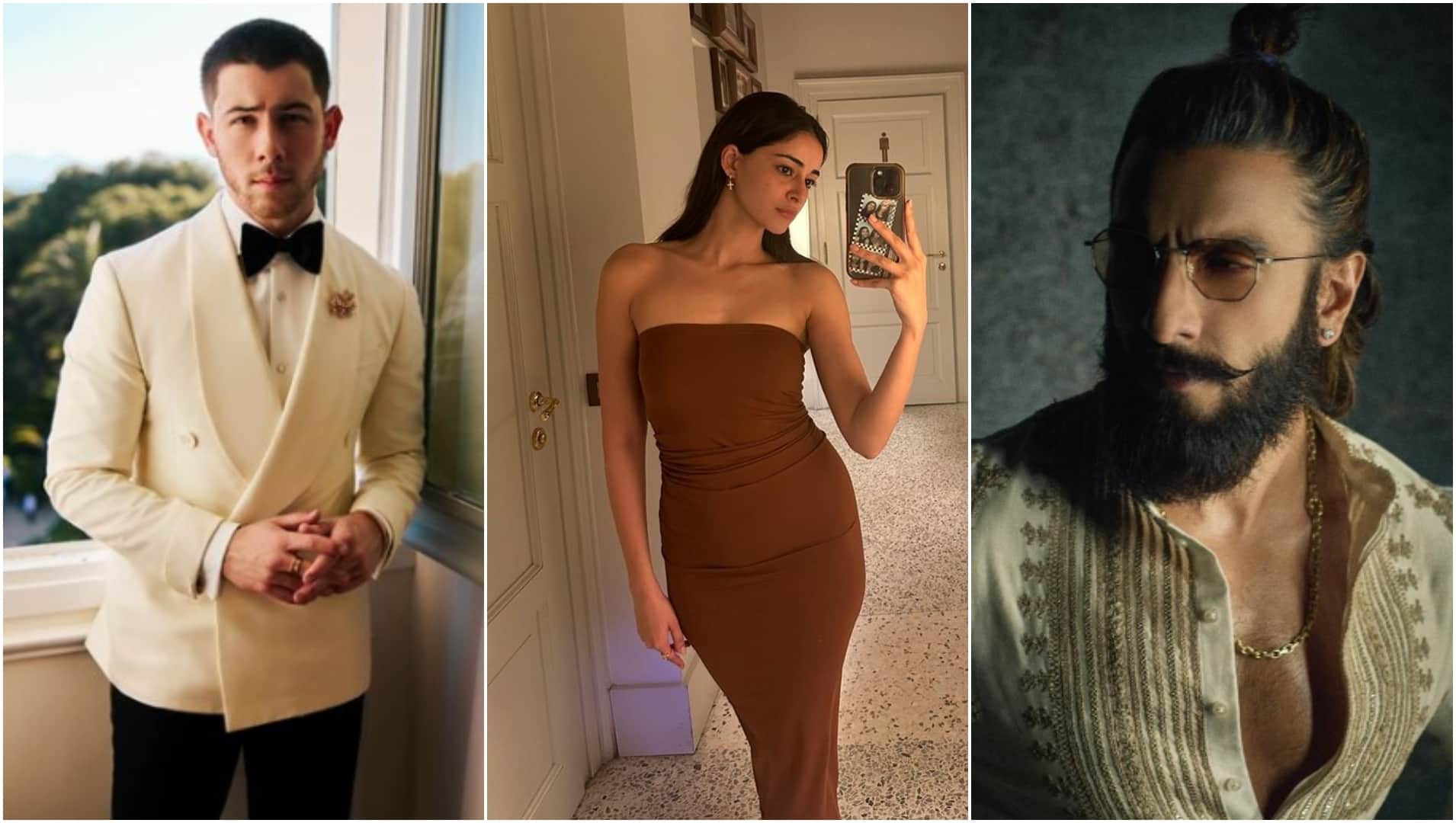 Ananya Panday was seen pushing Nick Jonas while dancing in Anant Ambani baraat Ranveer gesture won hearts