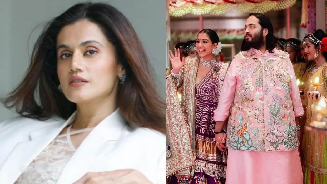 Taapsee Pannu reveals reason behind not attending anant ambani radhika merchant wedding due to Communication