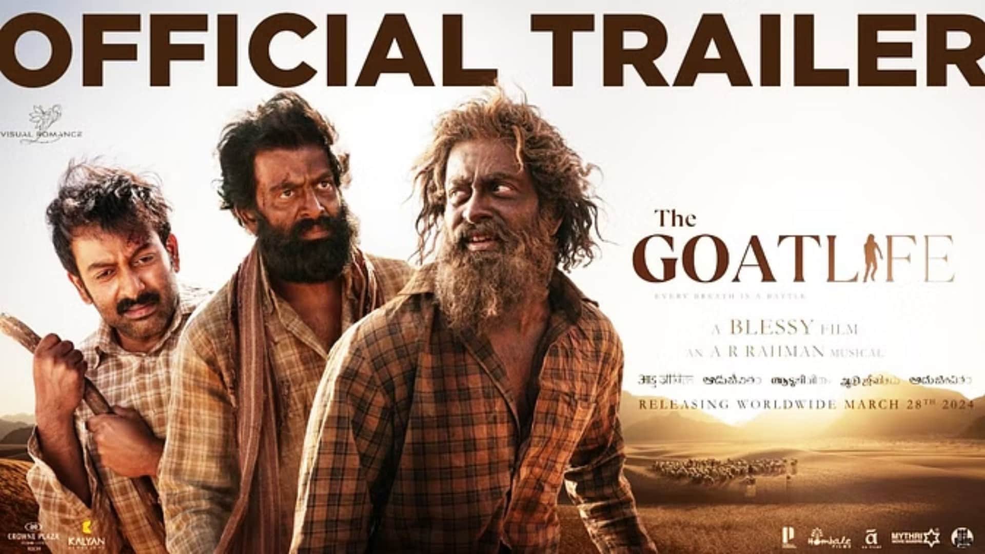 The Goat Life ott premiere Prithviraj Sukumaran Blessy Film Aadujeevitham to release on 19 july on netflix