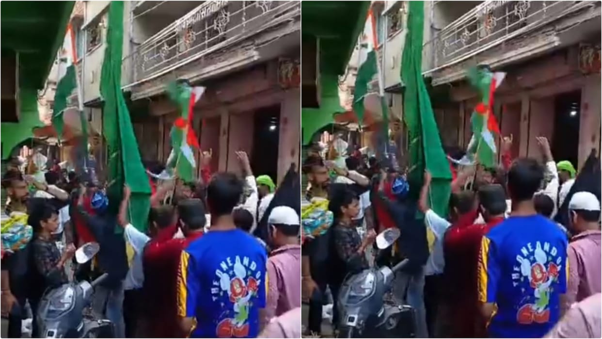 Bihar News: Some youths in Nawada waved flag of Palestine in Muharram procession, 3 people arrested