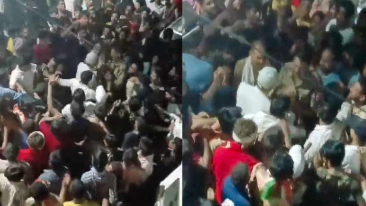 Stone pelting during Congress MLA Qazi Nizamuddin rally in Mangaluru roorkee several people injured