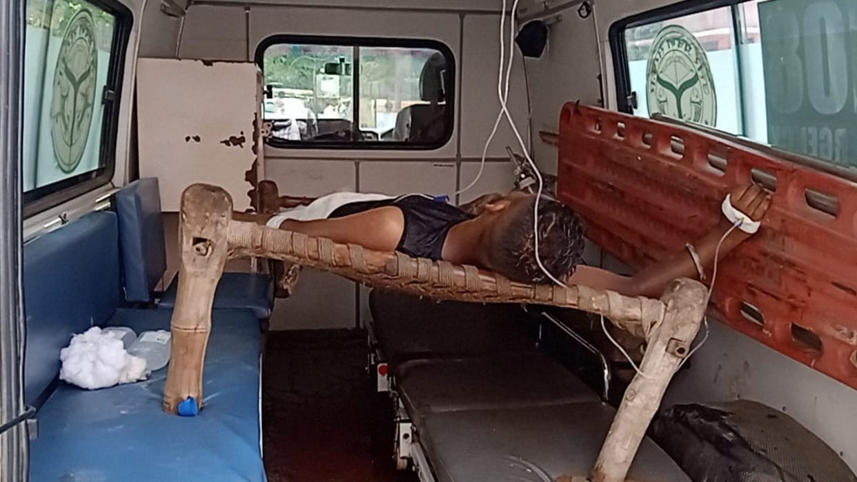 Blood soaked patient referred before treatment in mau district hospital