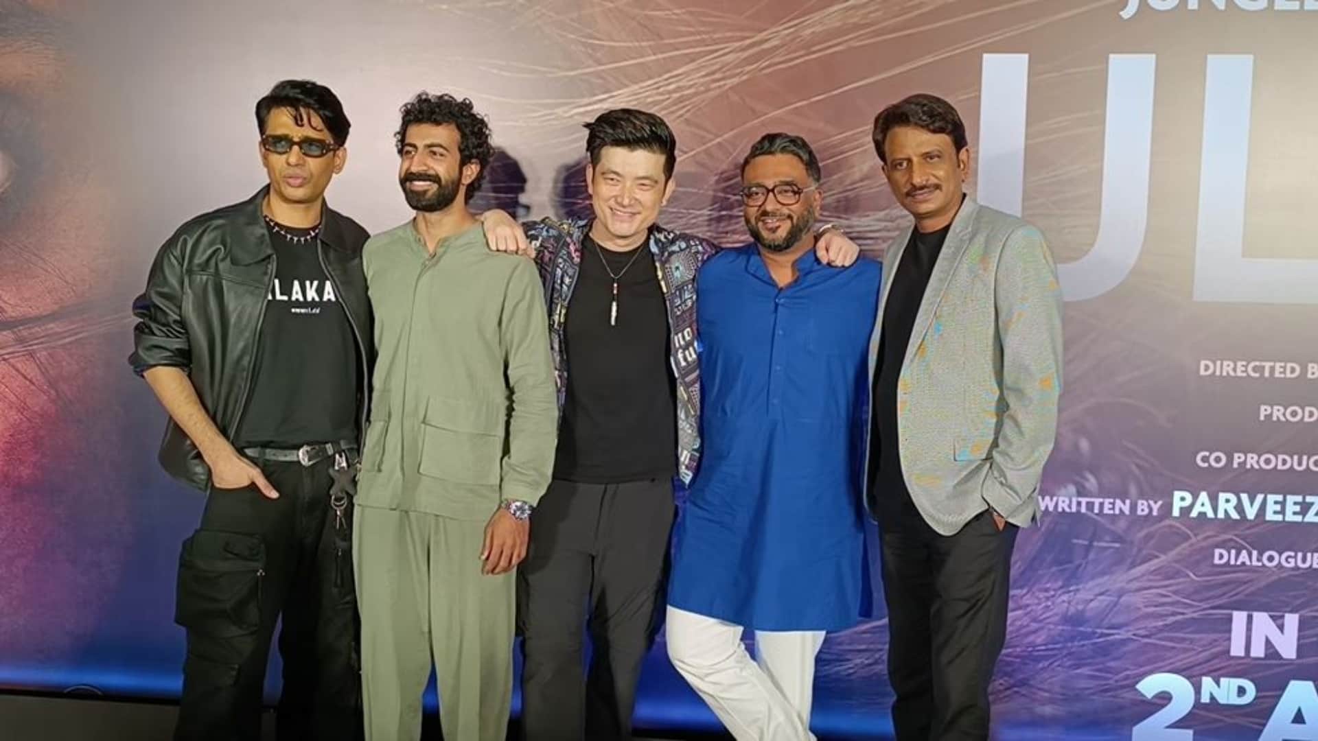 Many celebrities attended the trailer preview event of Gulshan Devaiah Janhvi Kapoor's new movie Ulajh