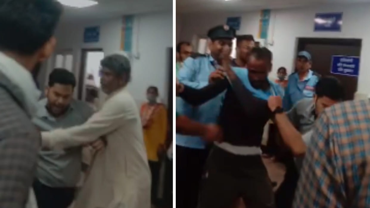Gwalior: After the death of the patient, family members and doctor clashed, fight in the hospital