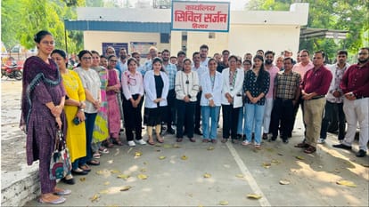 Doctors in Haryana were on strike for two hours over their demands