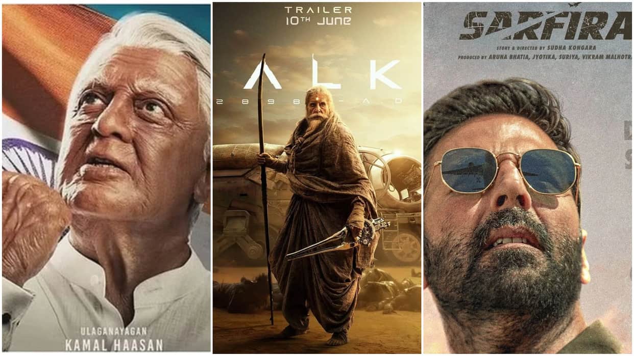 Sunday Box Office Collection Sarfira Indian 2 Kalki 2898 AD and Kill Movie Total Earnings Detail