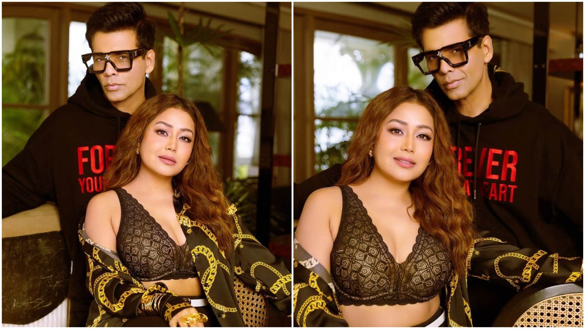 Neha Kakkar joins Karan Johar Talent Management Agency filmmaker Shares Pics Said she is force to be reckoned