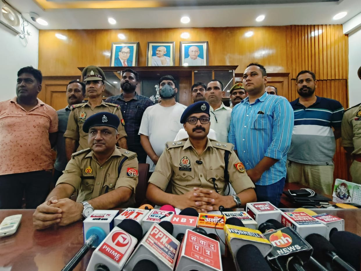 Shine city infra president arrested in Lucknow.