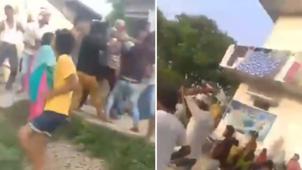 Two parties clashed over dispute between children in jaunpur sticks were used fiercely five people injured