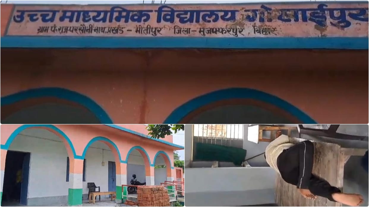 Muzaffarpur: Teacher sleeping in class goes viral; says he slept because children did not come