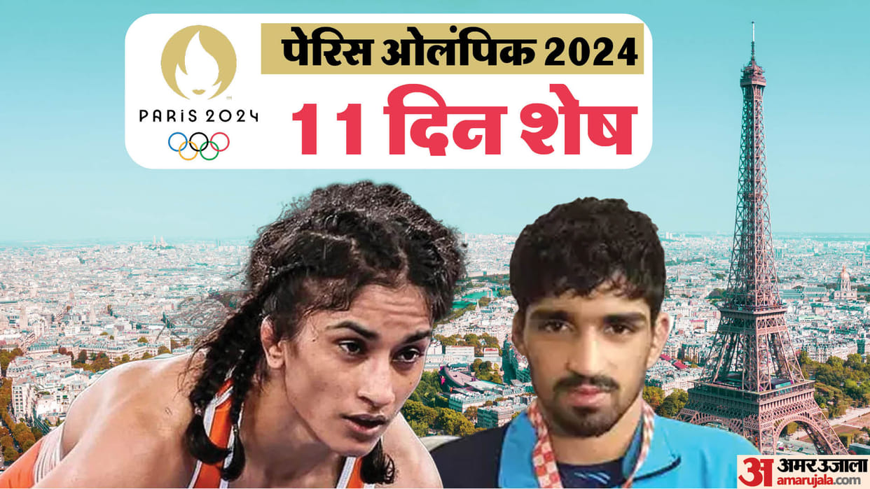 Indian Wrestlers in Paris Olympics 2024 Vinesh Phogat Antim Panghal and Aman Sehrawat News in Hindi