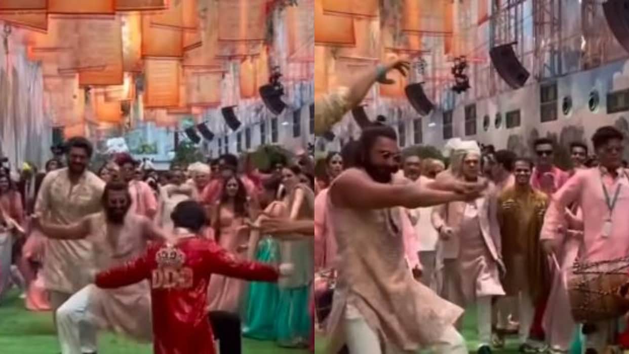 Ranveer Singh and Veer Pahariya did Naagin dance in anant ambani radhika merchant wedding watch viral video