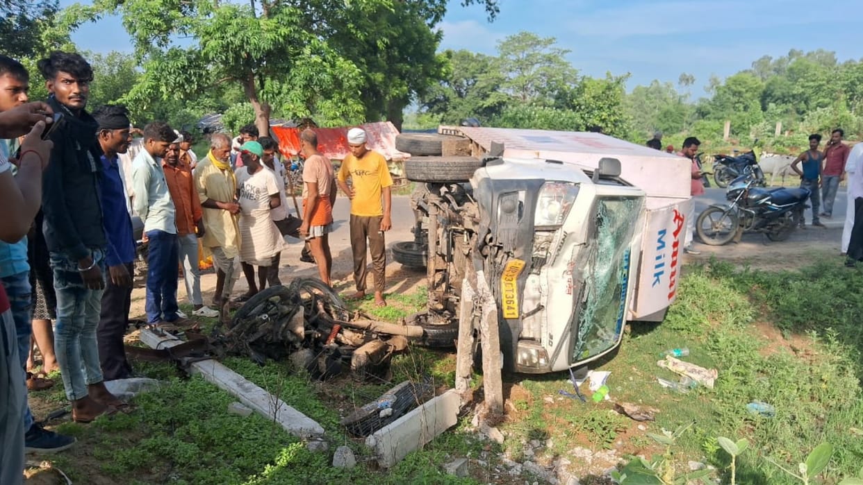 Bahraich: One died in an accident vishweshwarganj thana kshetra.