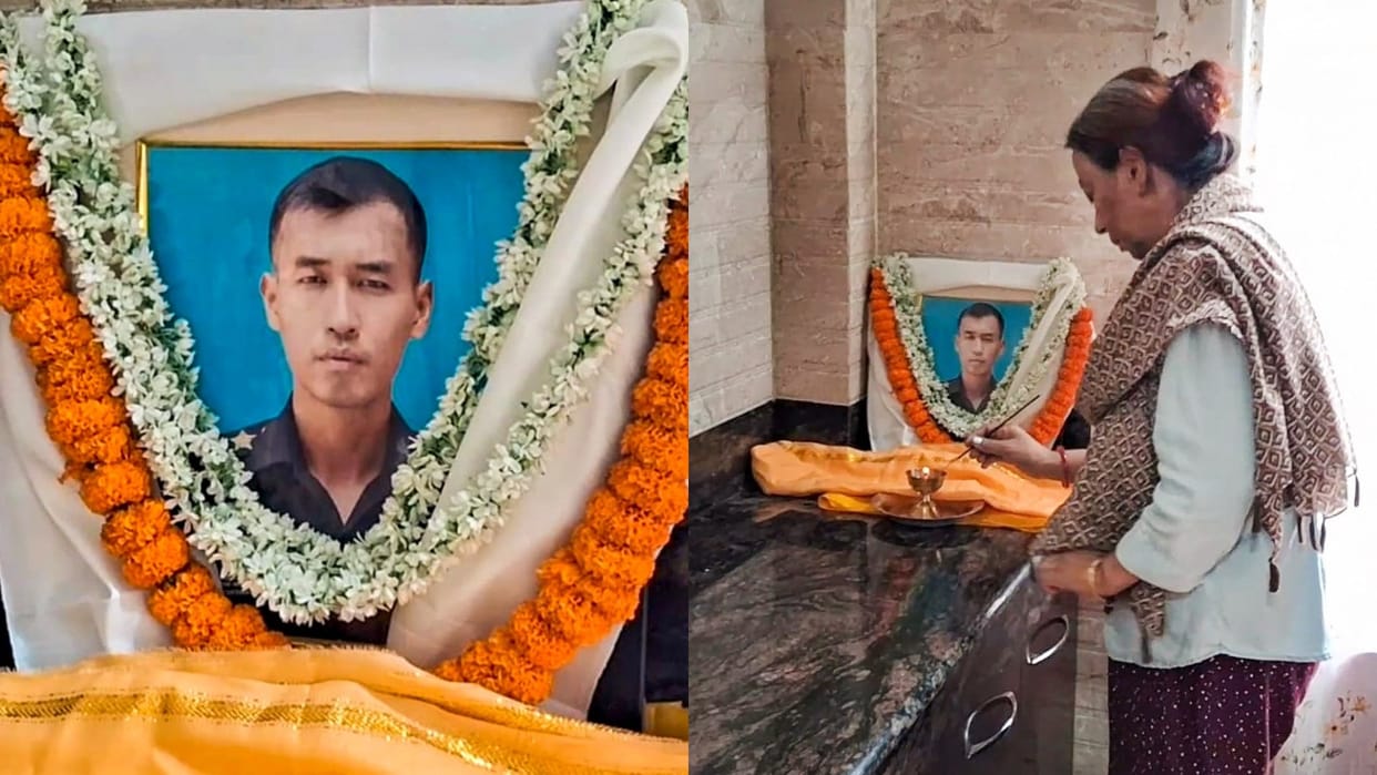 Proud of son who was born on Army Day army officer captain brijesh thapa parents