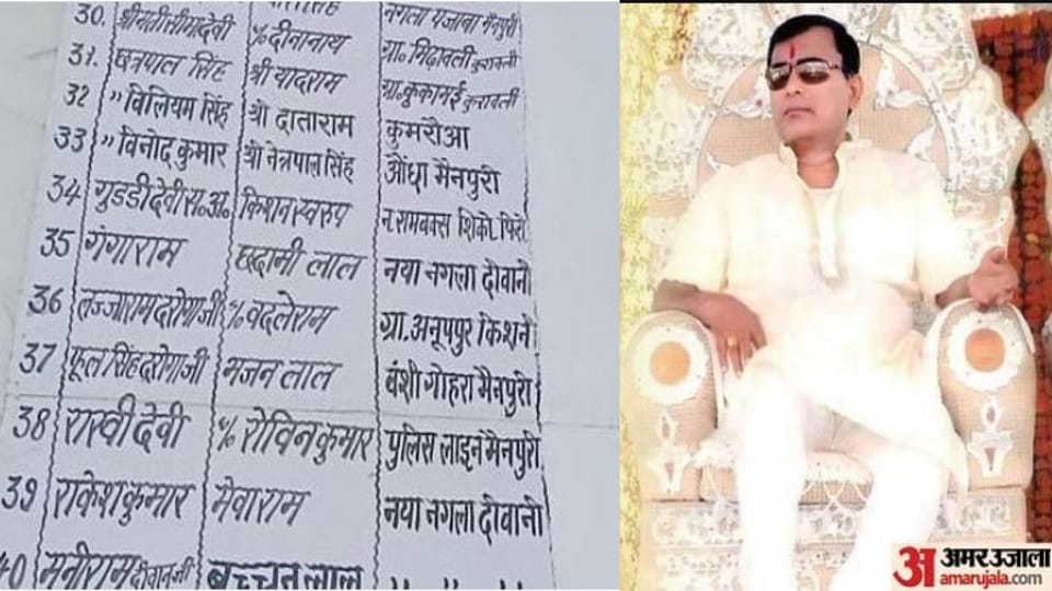 Hathras incident: Donors' money kept outside the ashram in Mainpuri erased from the board