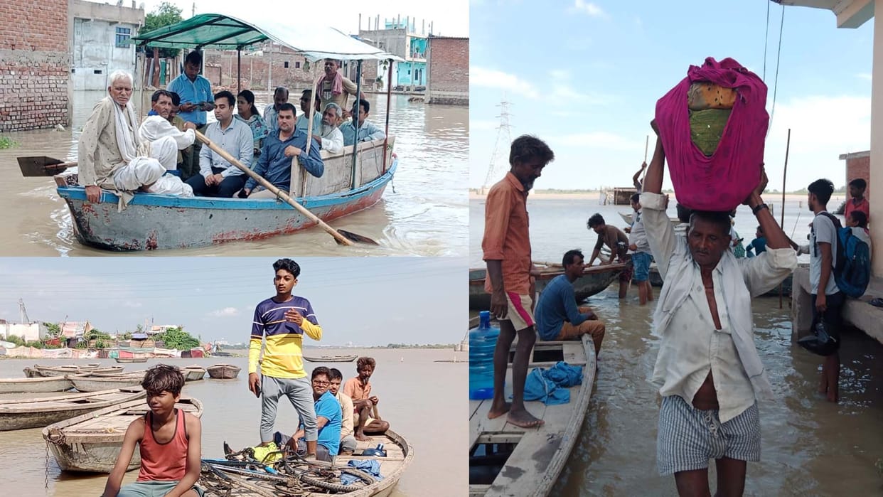 Shuklaganj: Ganga crossed the warning point, people's troubles increased, erosion increased