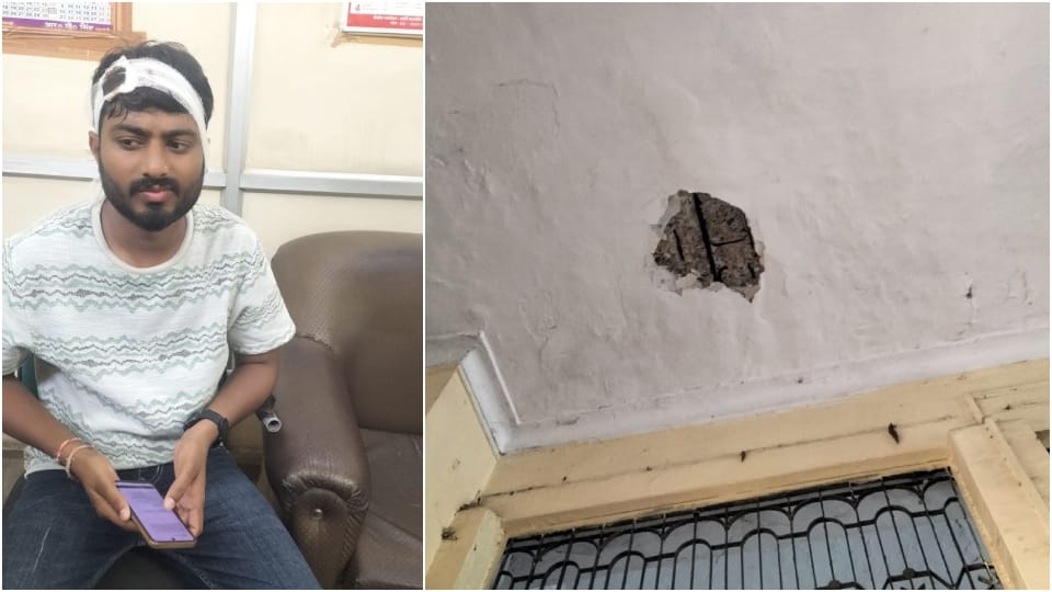 Passenger injured when cement slab fell from roof at Gwalior railway station sent to trauma center