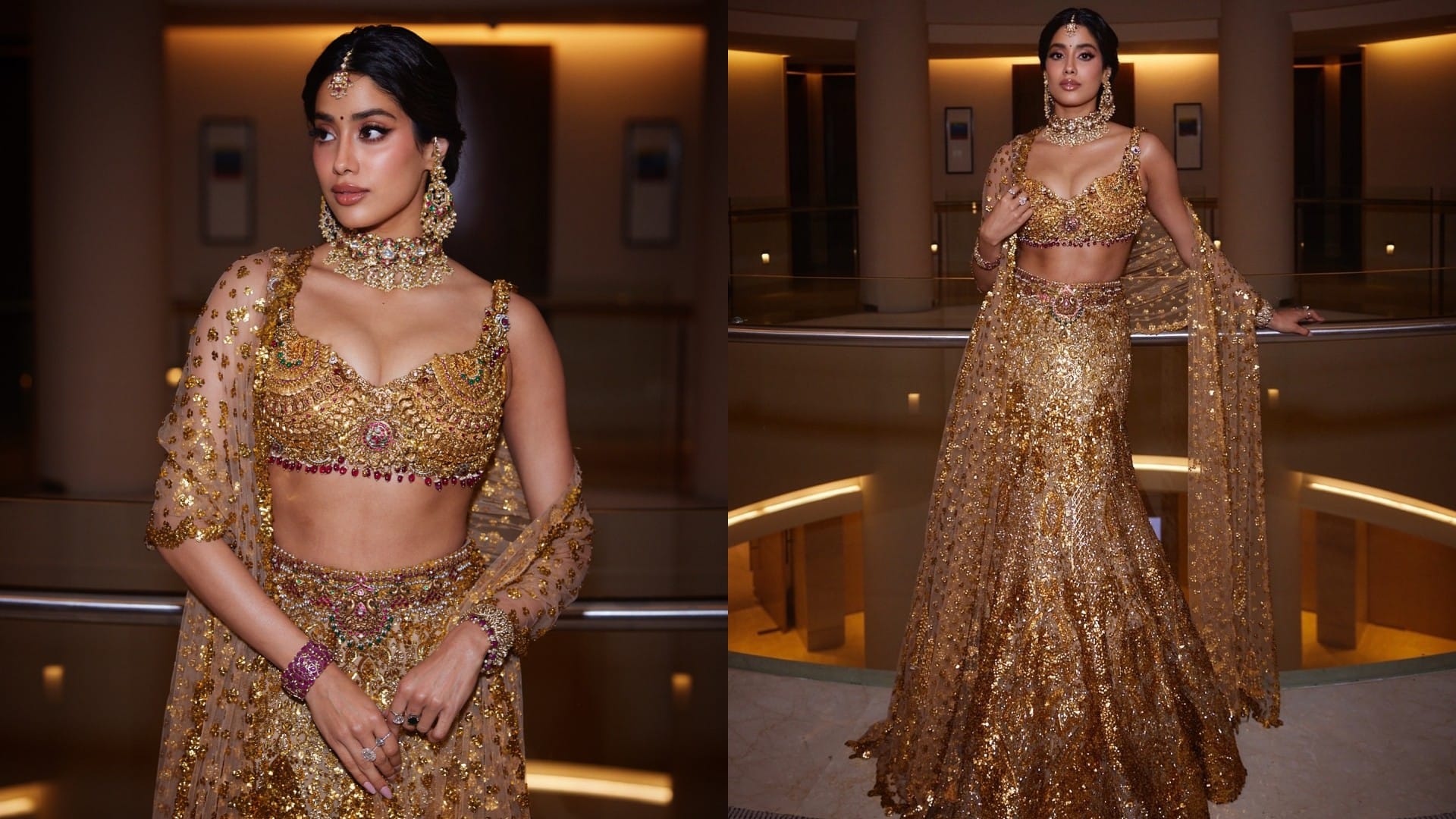 Janhvi Kapoor in Ambani Wedding Fashion inspired by Janhvi kapoor