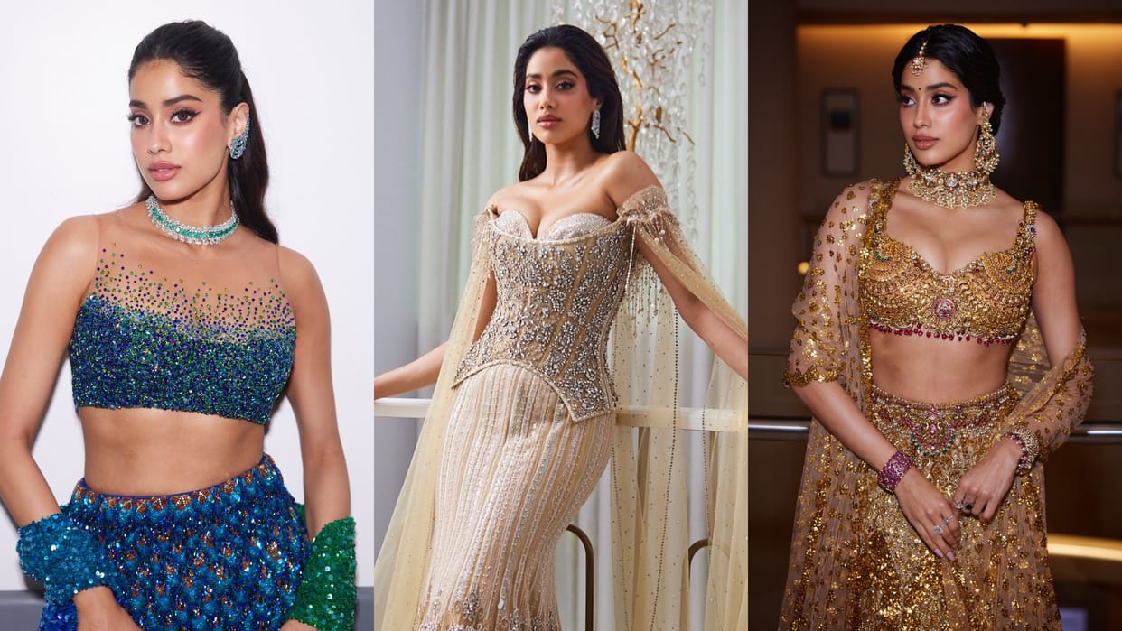Janhvi Kapoor in Ambani Wedding Fashion inspired by Janhvi kapoor