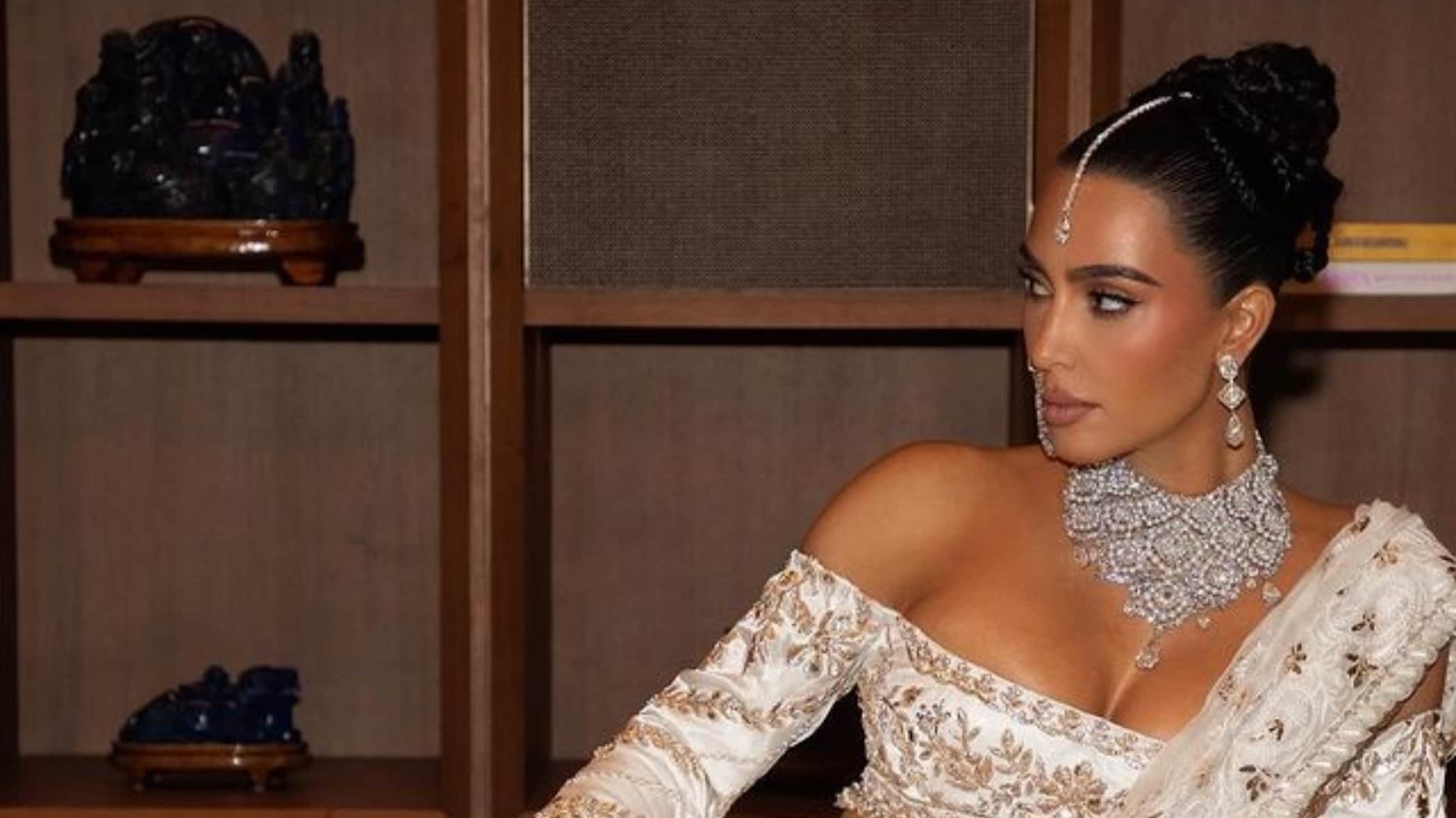 Anant Ambani Radhika Merchant Wedding Kim Kardashian Poses With Lord Ganesha Idol Deletes Photo After Backlash