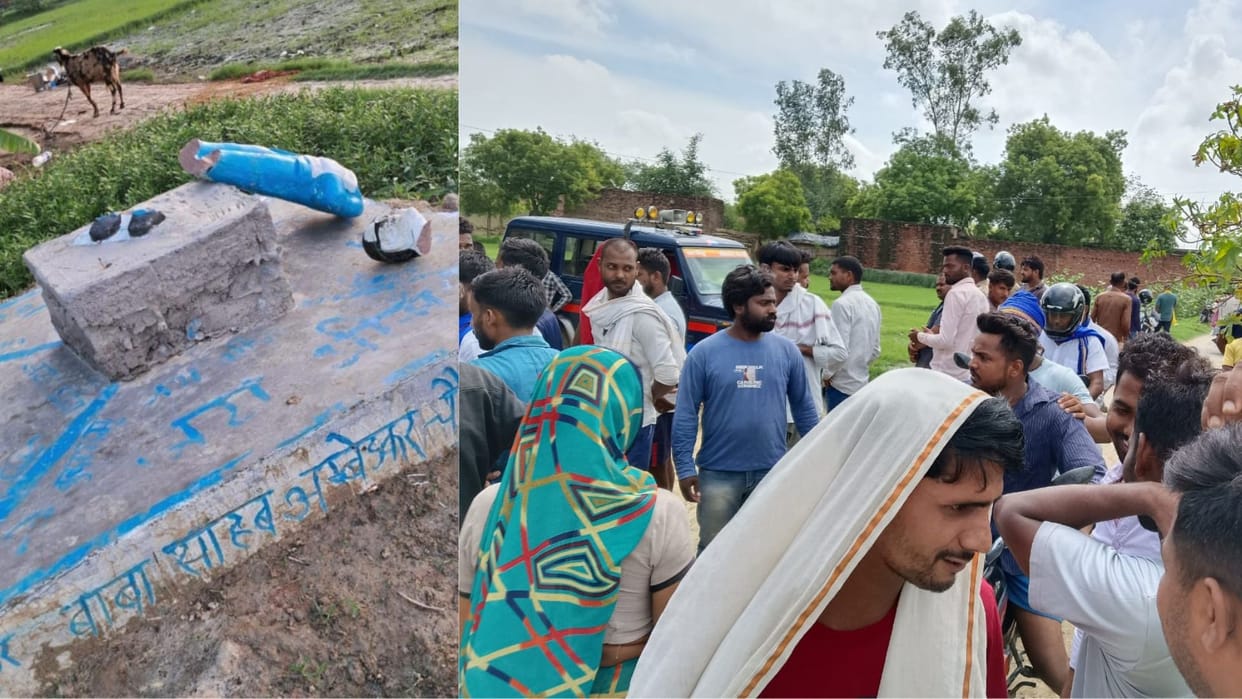Miscreants broke statue of Dr. Bhimrao Ambedkar in varanasi
