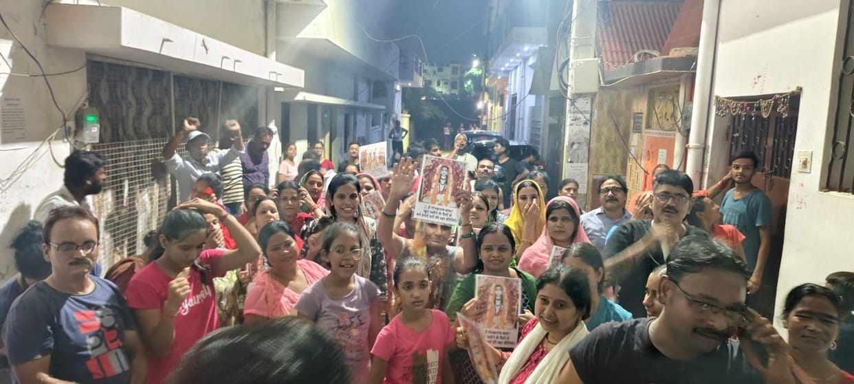 Kukrail River Front: People celebrate and say our houses will not be demolished.