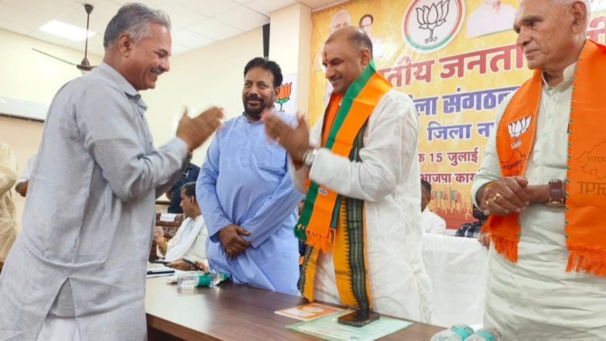 CP Joshi Nagaur Tour taunts Hanuman Beniwal says he won while having hiccups this time only lotus will bloom