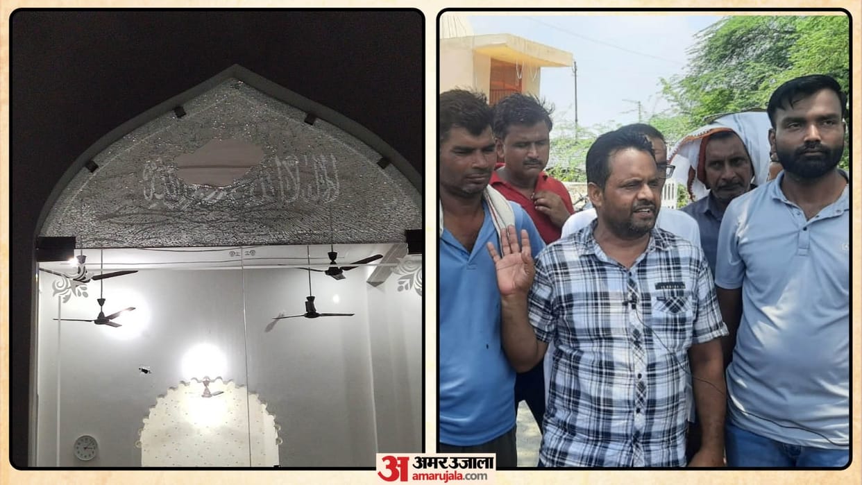 Some people vandalized a religious place in Khurja of Bulandshahr also accused of theft