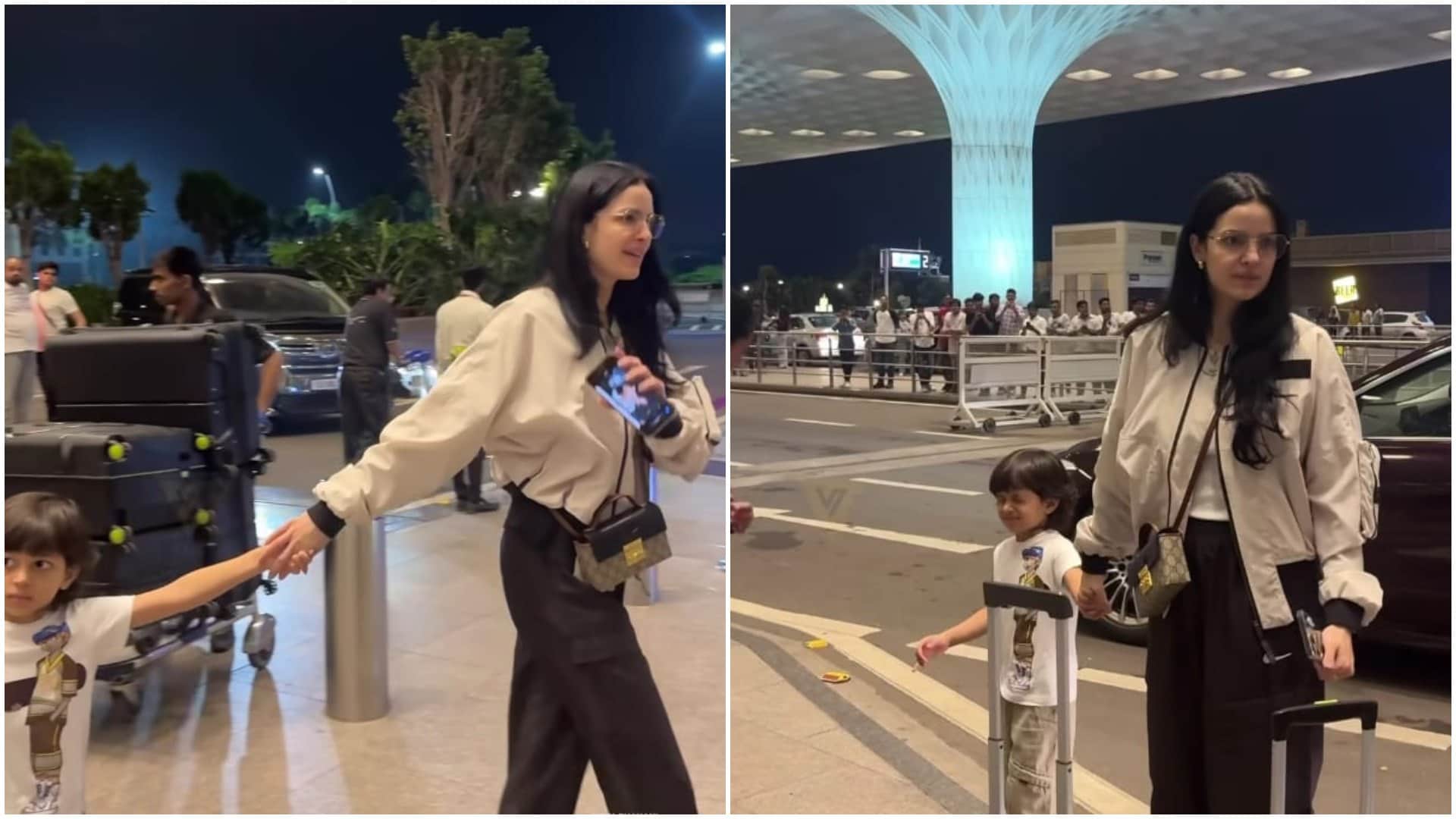 Natasa Stankovic spotted at Mumbai airport with her son amid Divorce Rumours With Hardik Pandya Deets Inside