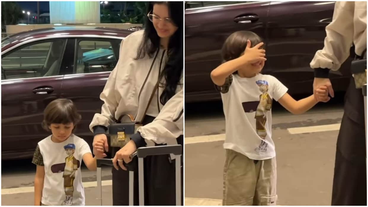 Natasa Stankovic spotted at Mumbai airport with her son amid Divorce Rumours With Hardik Pandya Deets Inside