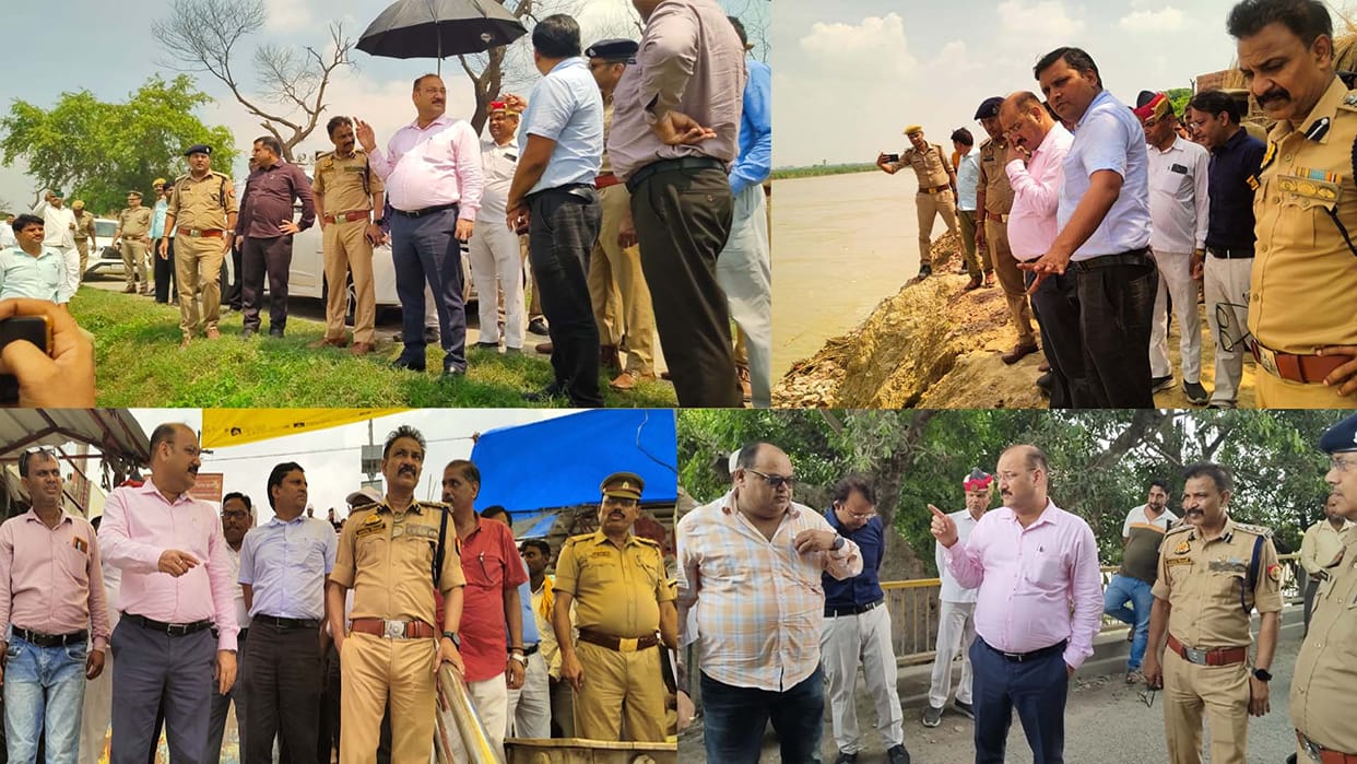 Farrukhabad: DM arrived to inspect flood affected areas, said- victims will get housing under the scheme