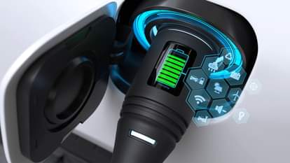 Electric Vehicle Charger Plug with Digital Display