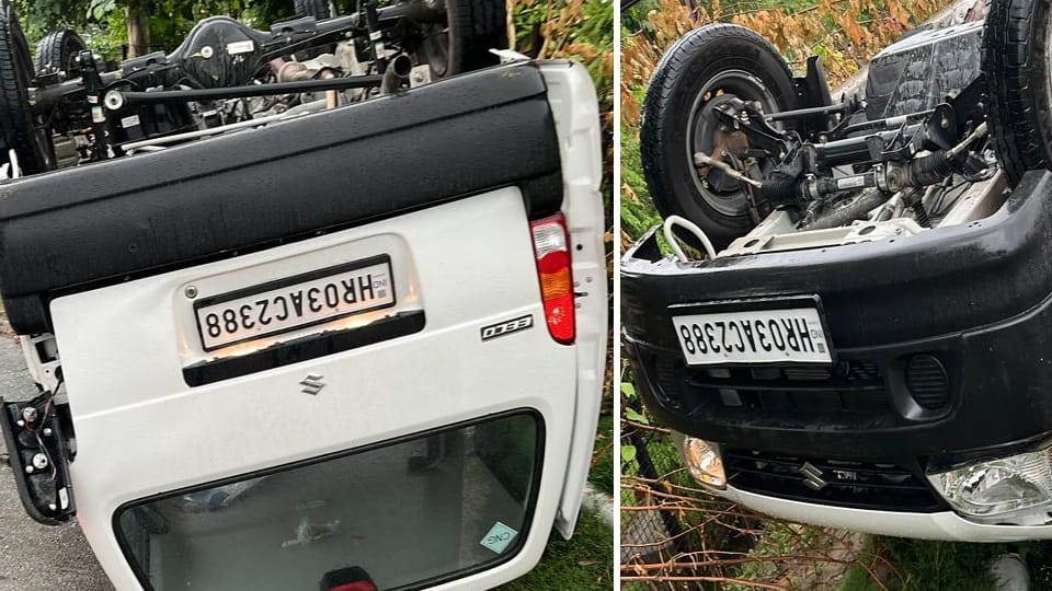 private school van accident in panchkula eight children injured