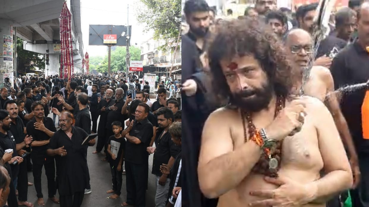 Muharram procession on yaum e Asoor in Lucknow.