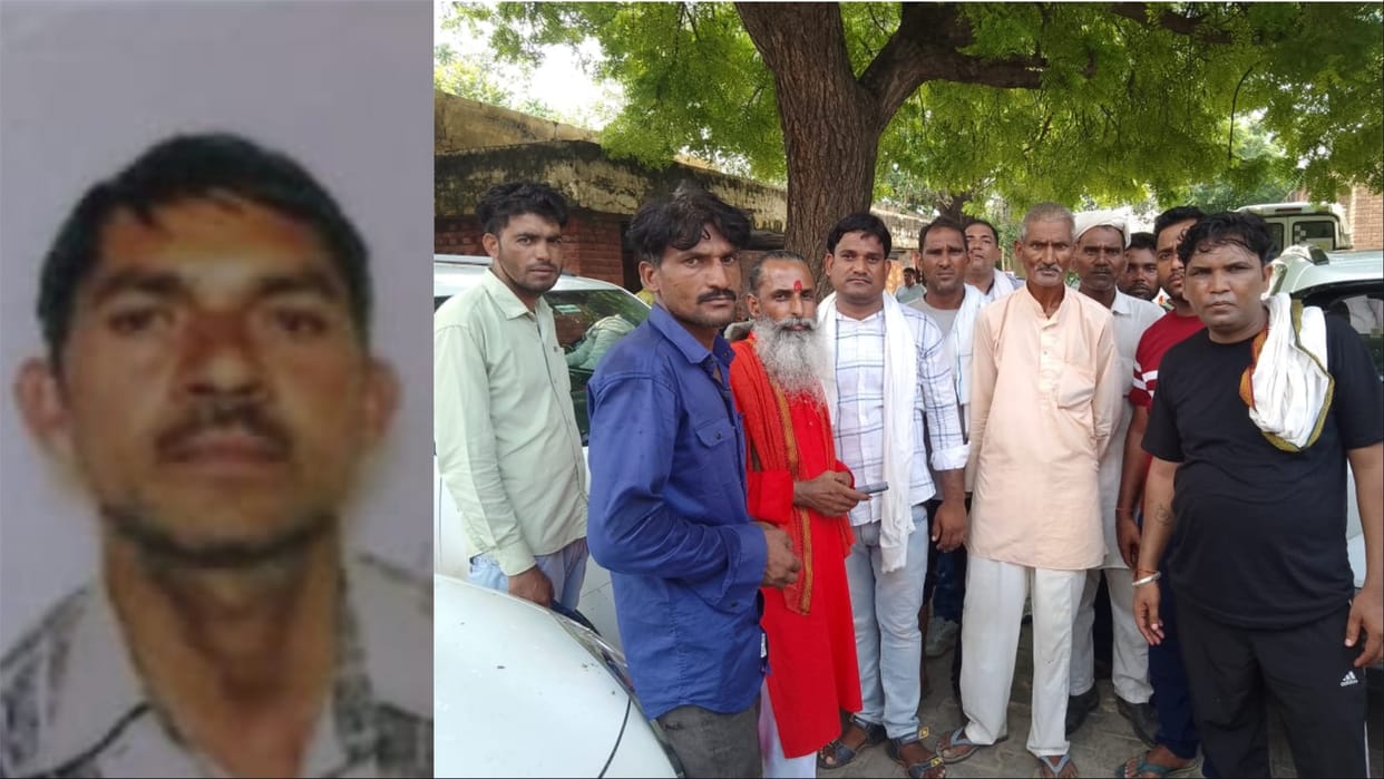Narnaul: A person going to drop children to school died in a road accident