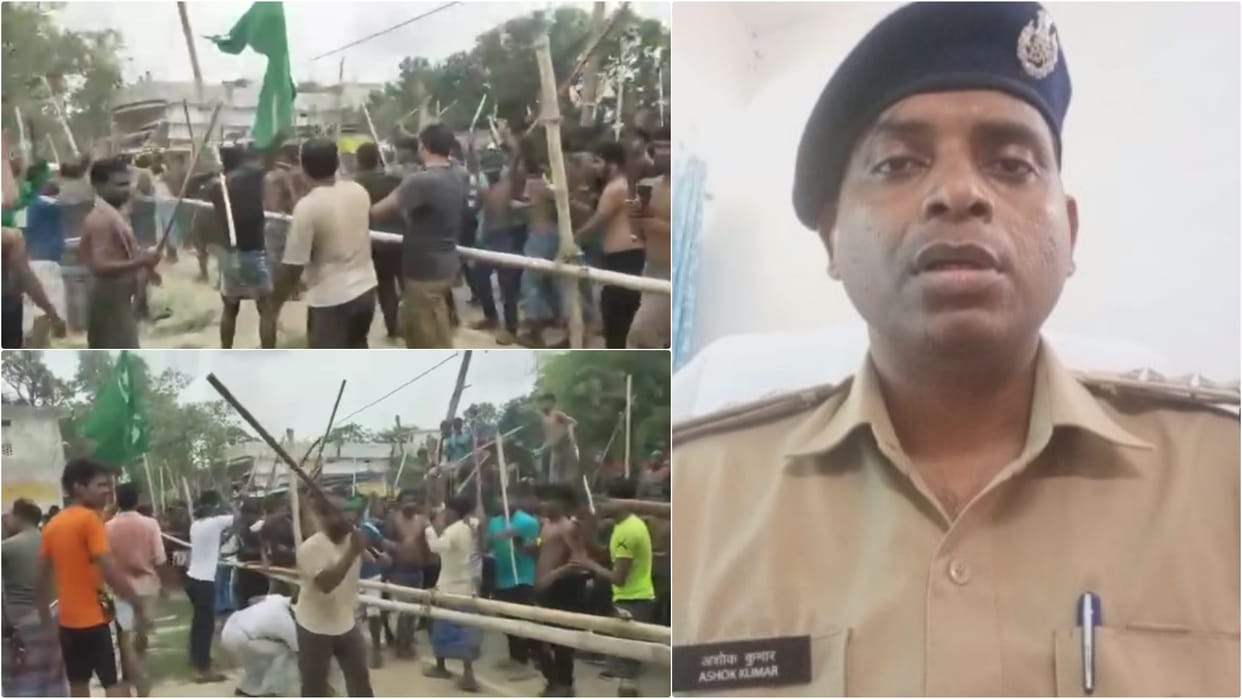 Motihari News Stone pelting took place between 2 parties during Tazia procession, SDO-SDPO are camping on spot