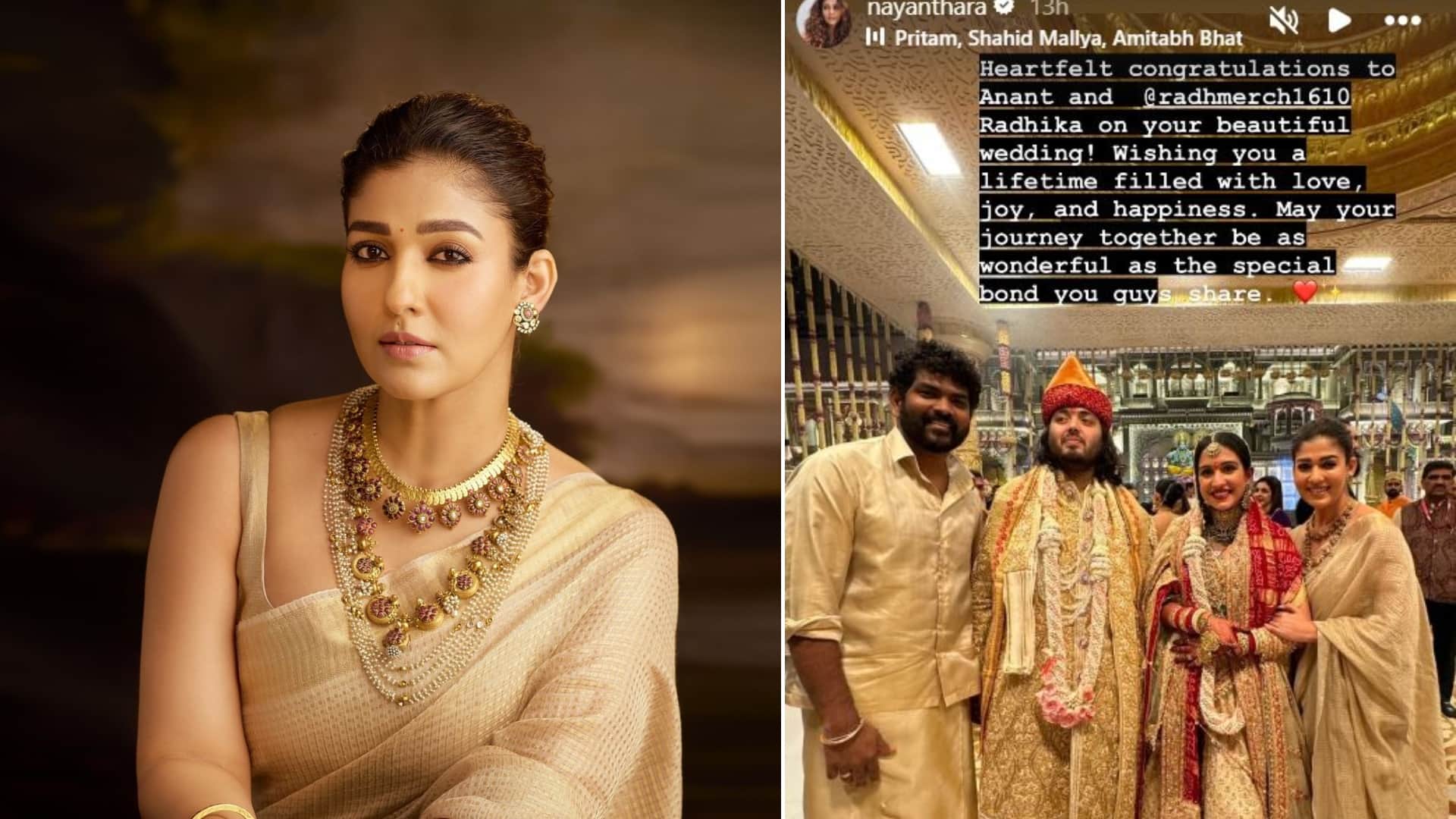 Nayanthara filmmaker Vignesh drop pics with newlyweds Anant Ambani and Radhika Merchant wrote special note