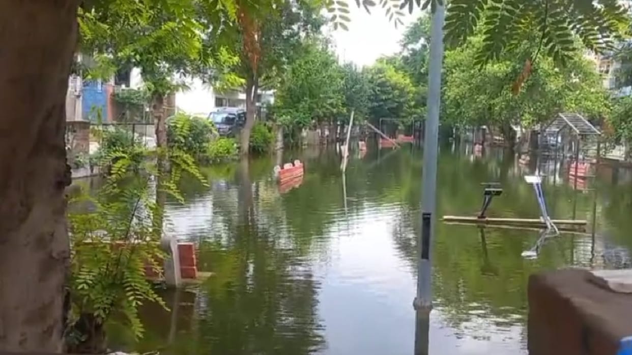 Sector park in Narnaul filled with rainwater up to three feet, innocent child died due to drowning