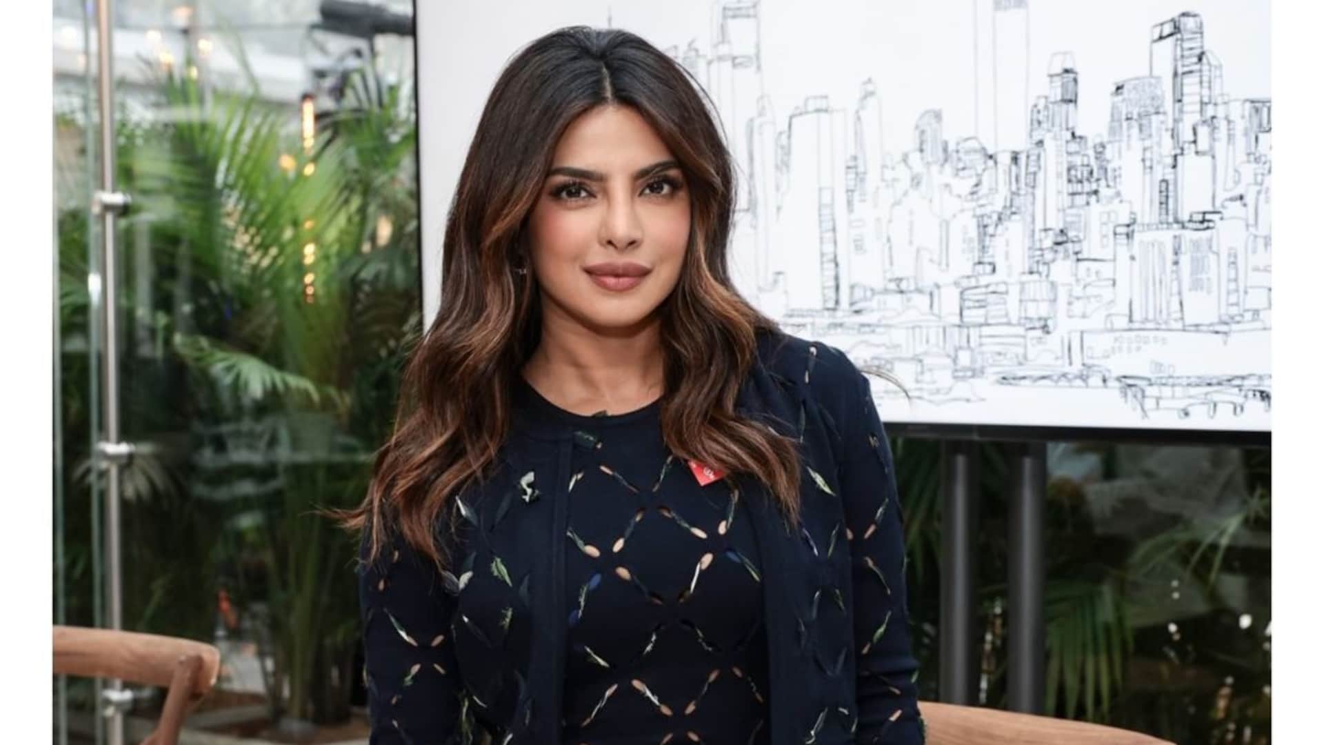 Priyanka Chopra Shares Clip Of Injured Hand from Her Upcoming Film The Bluff its just a makeup