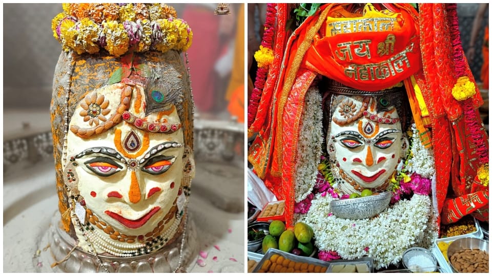 Baba Mahakal decorated in the form of Shri Krishna on Devshayani Ekadashi