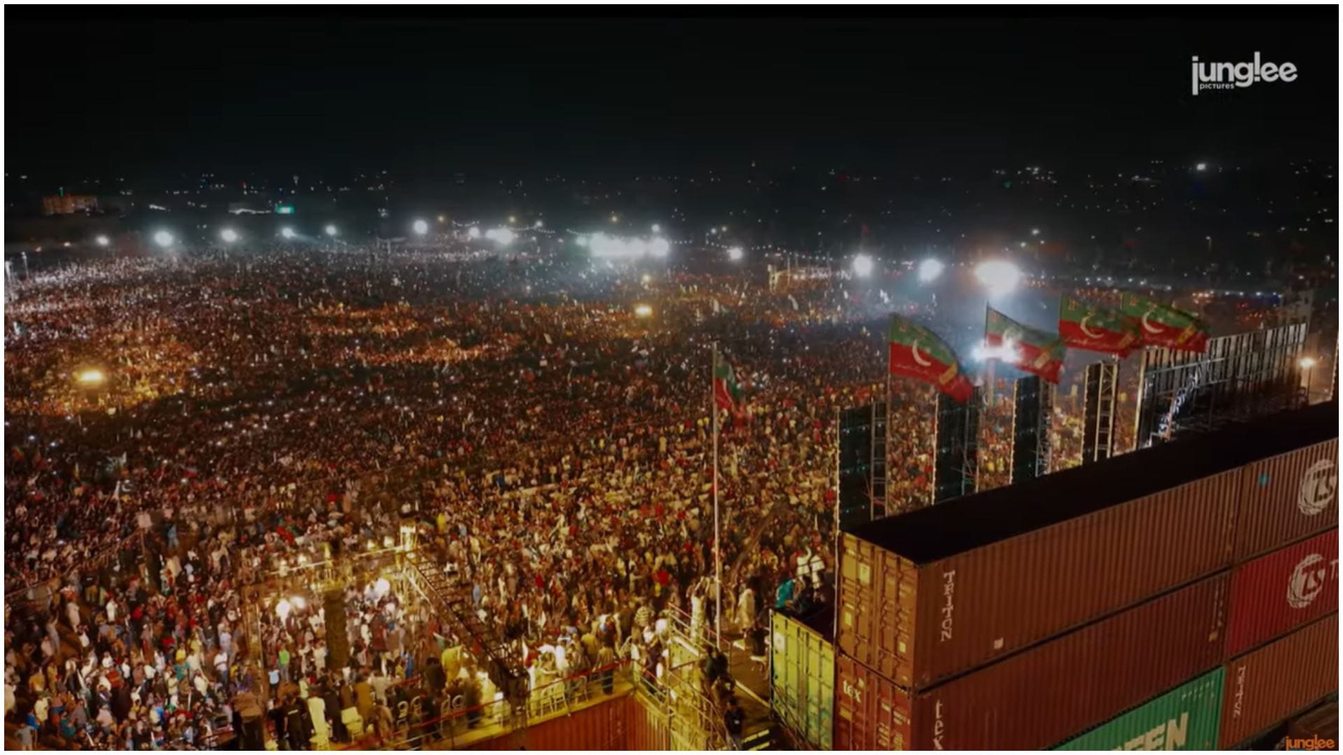 Imran Khan Party Pakistan Tehreek e Insaf jalsa visual Shown in Janhvi Kapoor upcoming film Ulajh Trailer News
