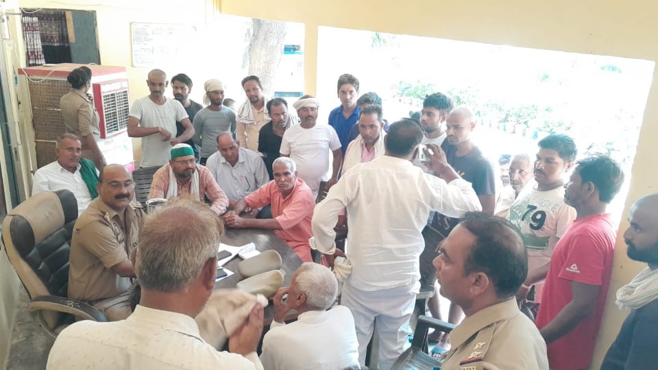 Woman burnt alive in police station aligarh lighter fell during scuffle son picked it up and lit it