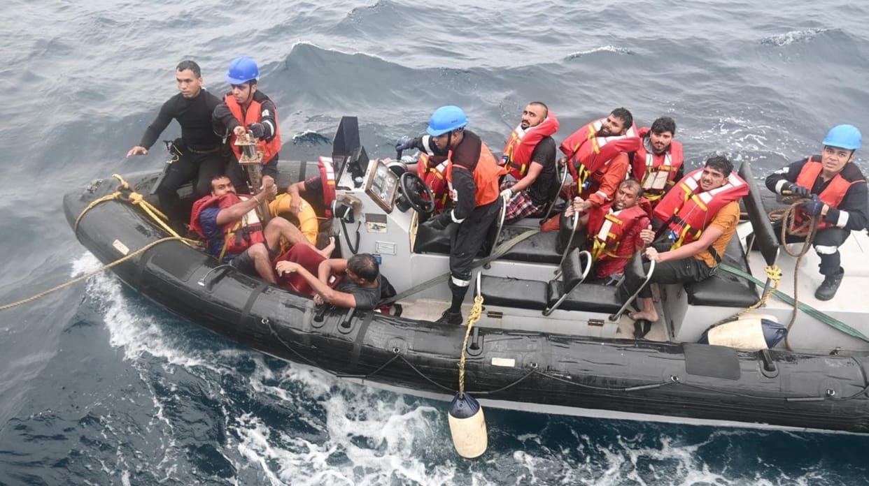 Indian Navy Saves Lives from Capsized Tanker off Oman Coast see the pics