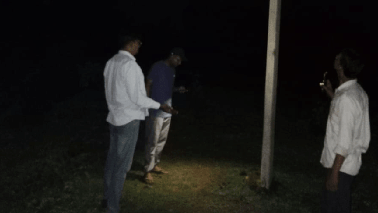 Angry people created ruckus at the substation due to power failure