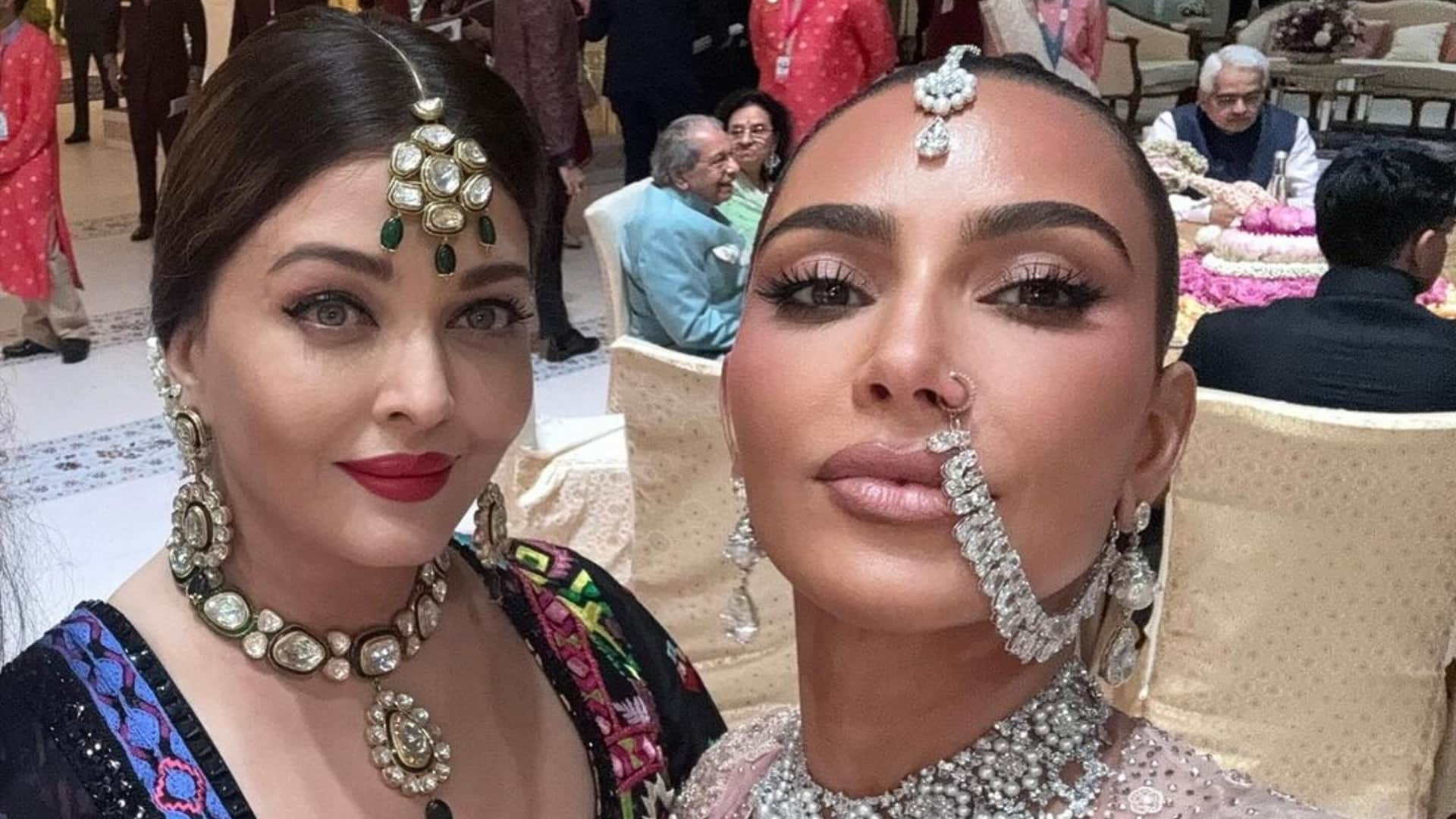 Kim Kardashian Shares beautiful Photos From Anant Radhika Wedding with fans says The New Queen Of India love u