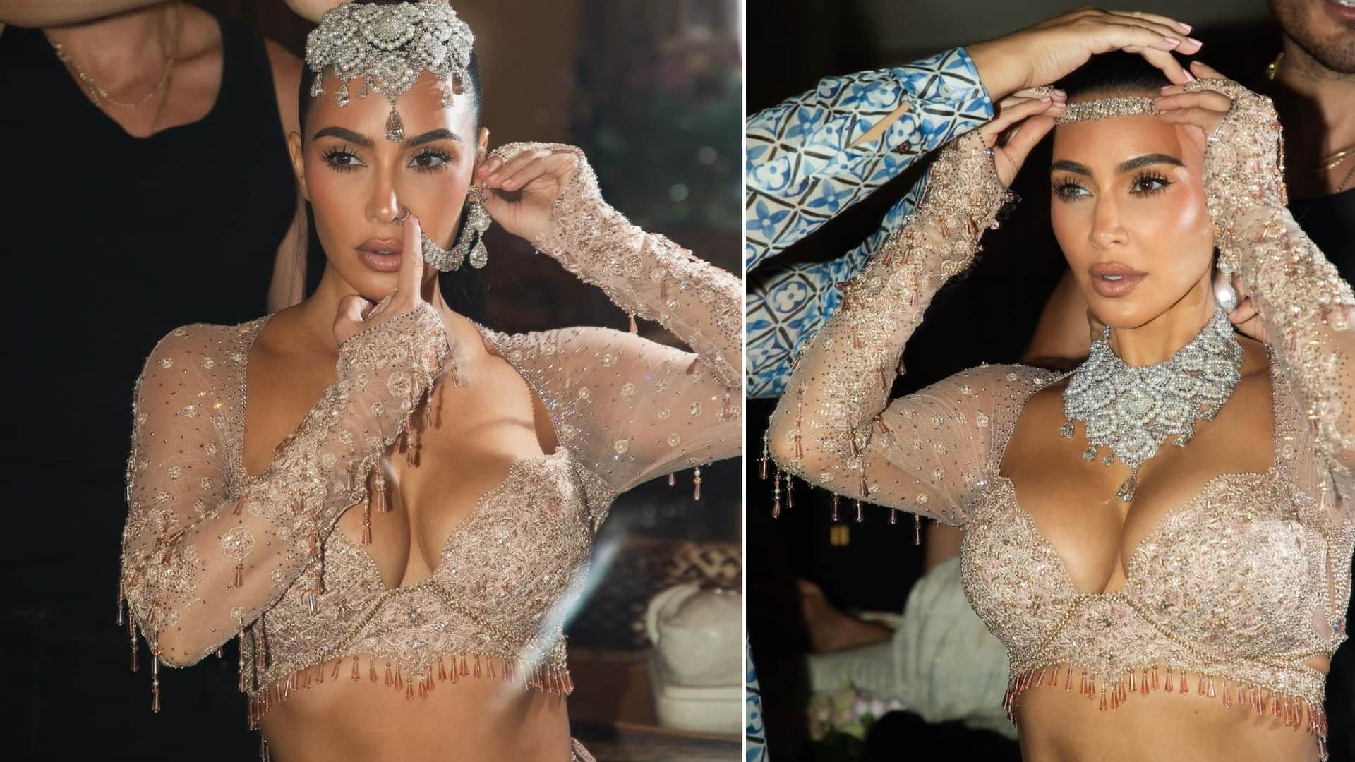 Kim Kardashian Shares beautiful Photos From Anant Radhika Wedding with fans says The New Queen Of India love u