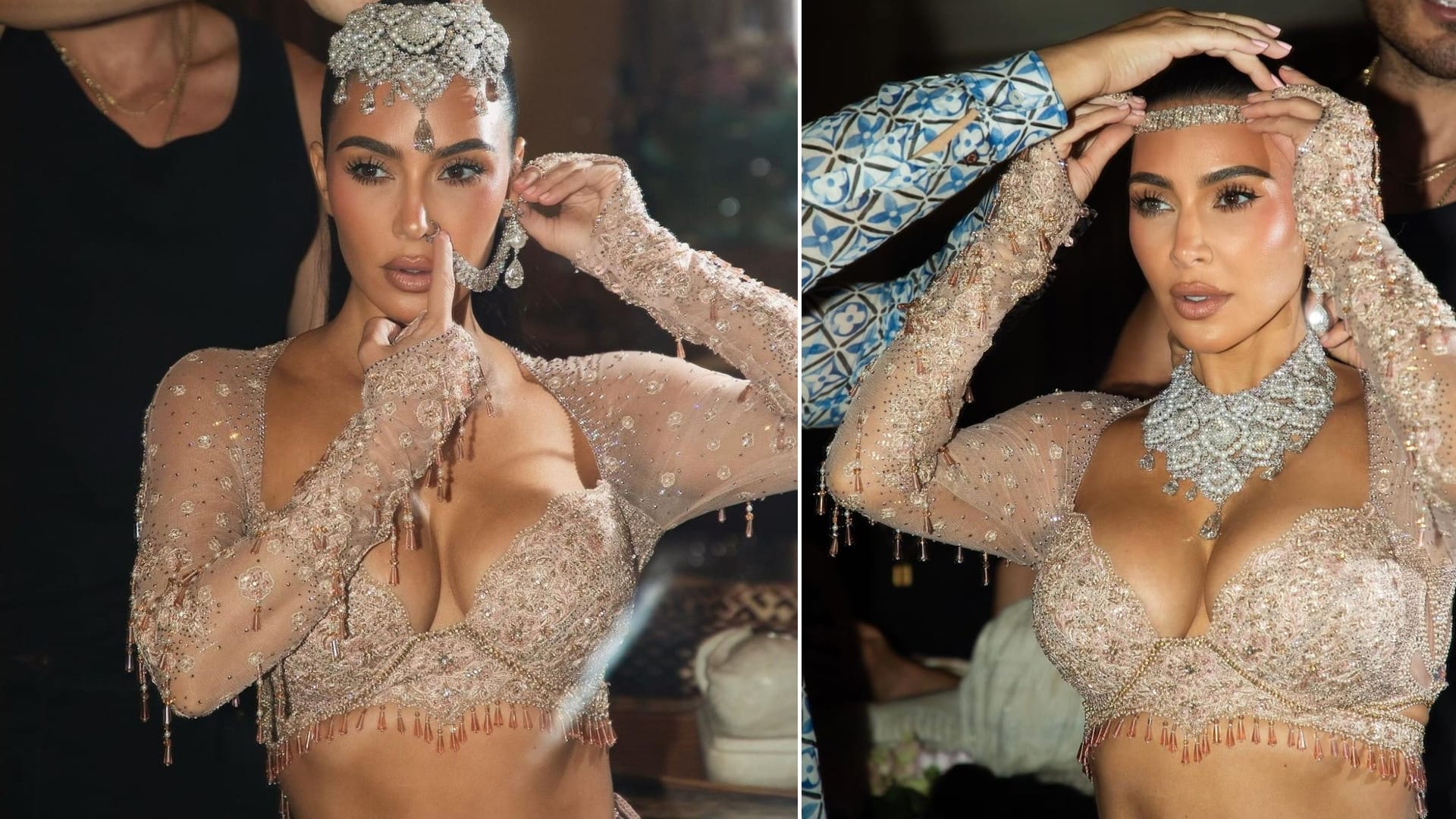 Kim Kardashian Shares beautiful Photos From Anant Radhika Wedding with fans says The New Queen Of India love u